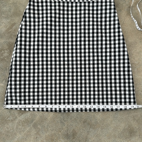 Black and White Gingham Mini Dress - Picture 10 of 12